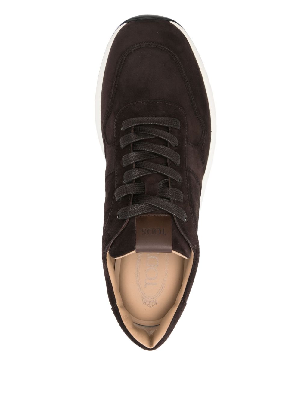Tod'S Brown Sneakers — Men's Suede Rubber Sole (New)
