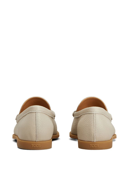 Tod'S Beige Moccasins — Flat Loafers for Women