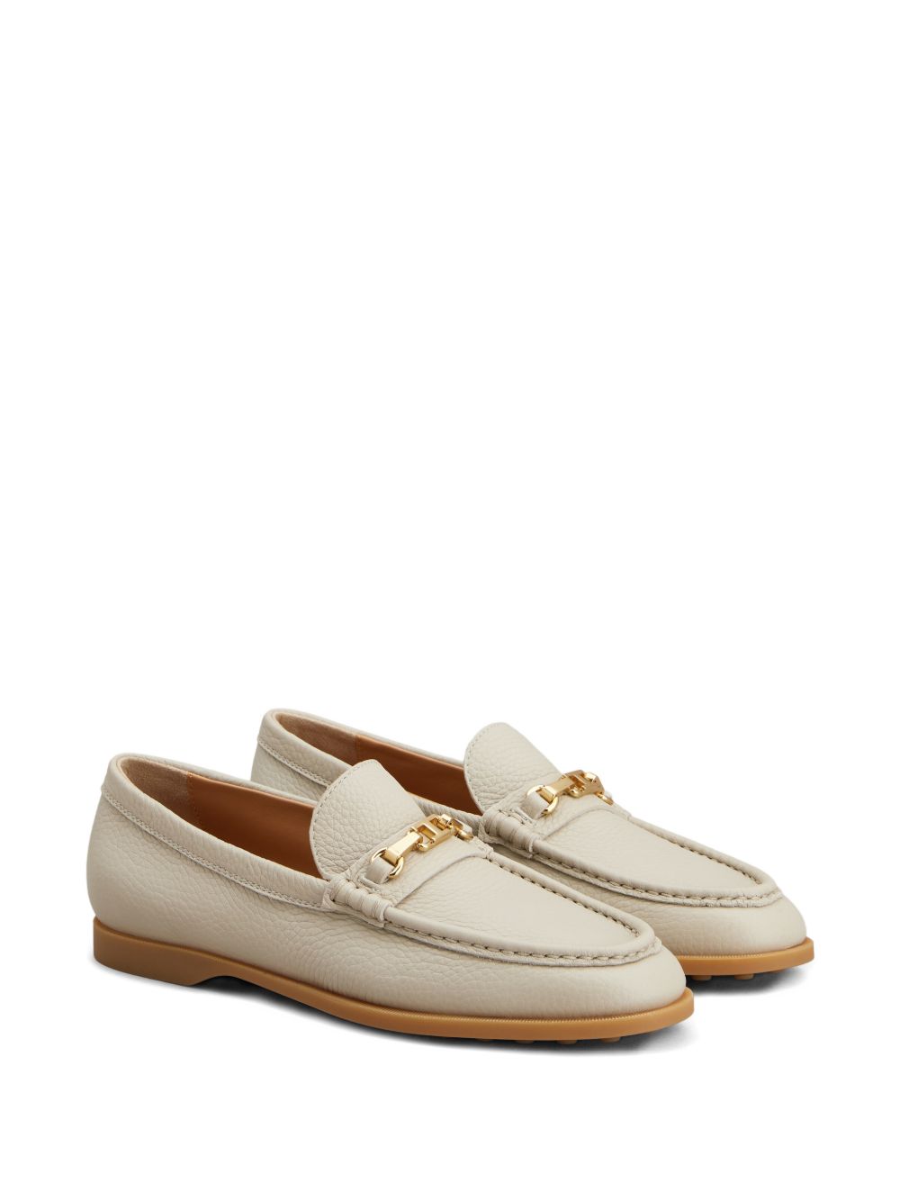 Tod'S Beige Moccasins — Flat Loafers for Women