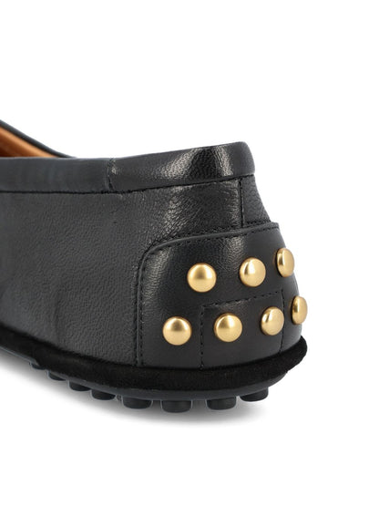 Tod'S Black Flat Shoes — Leather Ballets for Women | Tod'S