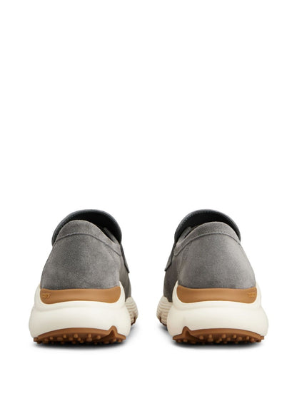 Tod'S Grey Suede Moccasins for Women — Luxury Loafers