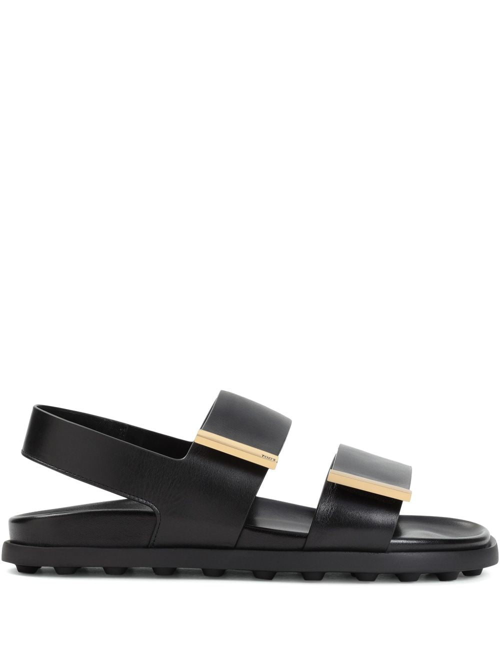Tod'S Sandals — Black Leather Slingback | Aumifour