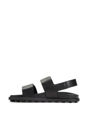Tod'S Sandals — Black Leather Slingback | Aumifour