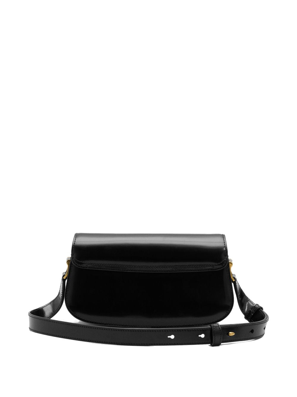 Ami Paris Shoulder Bag — Paris Paris Leather (Black)