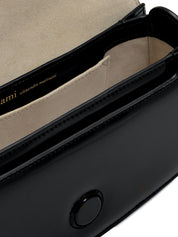 Ami Paris Shoulder Bag — Paris Paris Leather (Black)