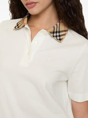 Burberry White T-Shirts & Polo Shirts — Elegant Cotton Tops