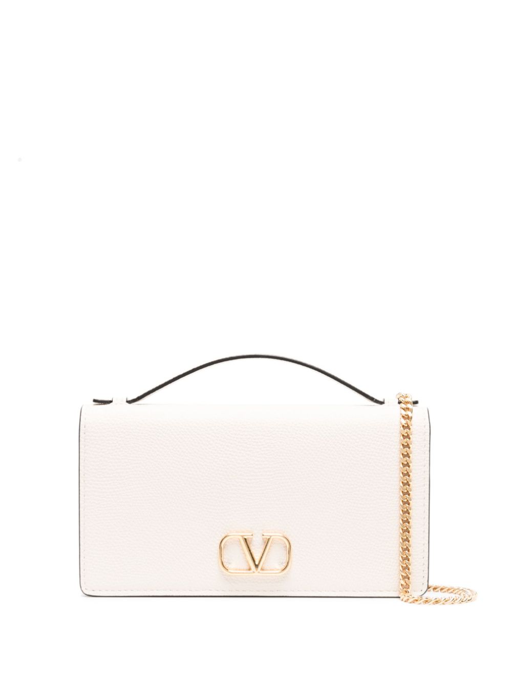 Valentino Garavani Ivory Clutch — VLogo Wallet-on-Chain