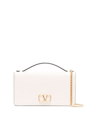 Valentino Garavani Ivory Clutch — VLogo Wallet-on-Chain