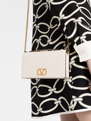 Valentino Garavani Ivory Clutch — VLogo Wallet-on-Chain