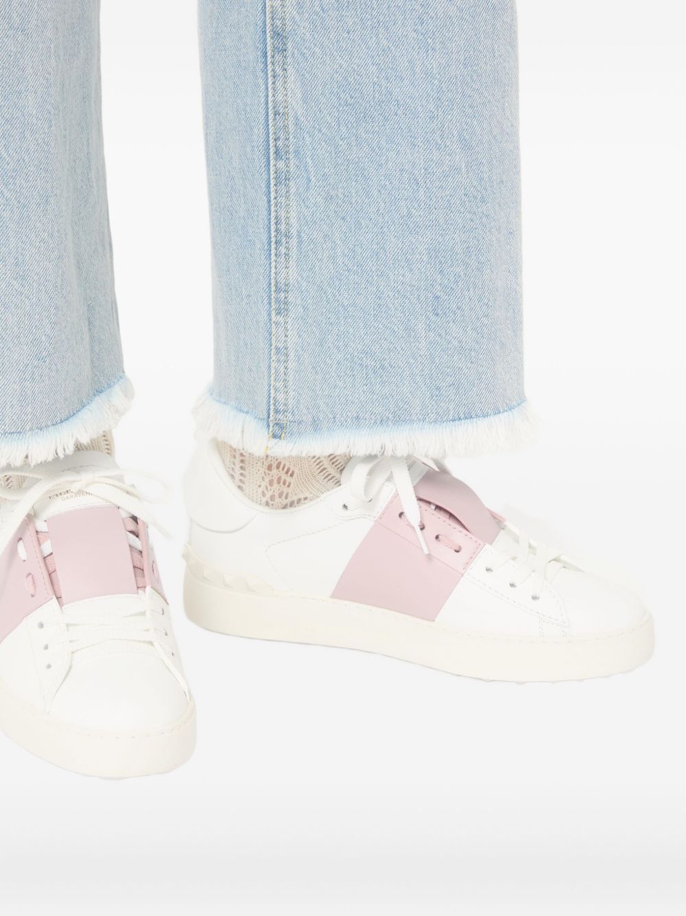 Valentino Garavani Sneakers Powder — Powder Leather Rockstud