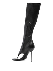Paris Texas Boots Black — Lidia Thong Boots