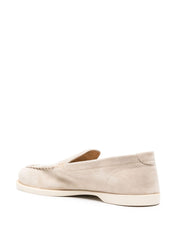 John Lobb Beige Moccasins — Flat Shoes for Men