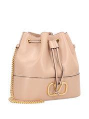 Valentino Garavani Pink Clutch — Mini VLogo Leather Bag