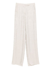Emporio Armani Capsule PRE Trousers — Beige straight-leg trousers