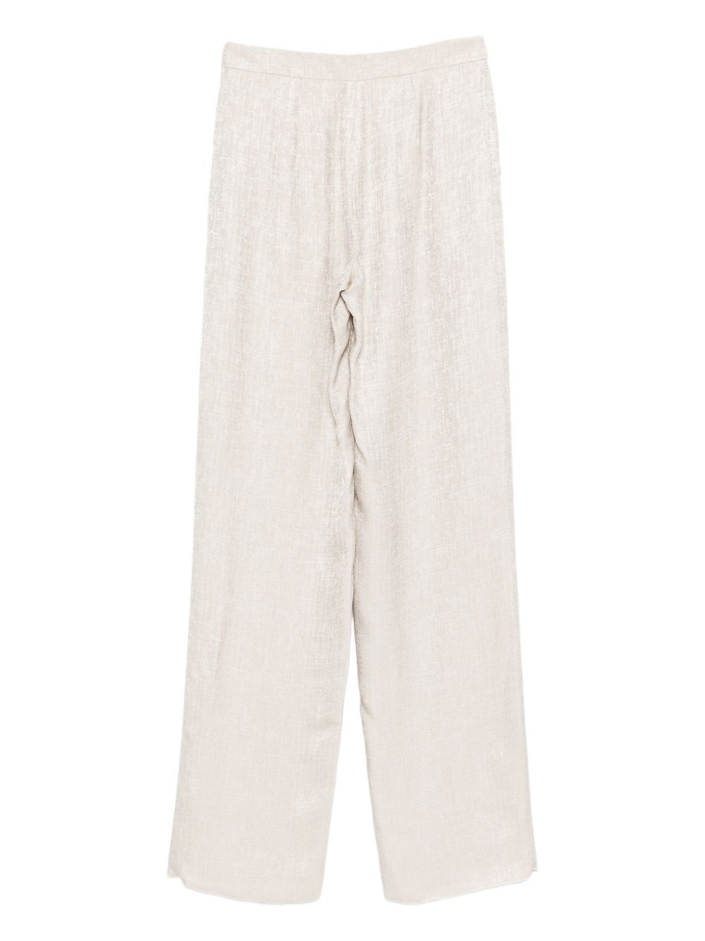 Emporio Armani Capsule PRE Trousers — Beige straight-leg trousers