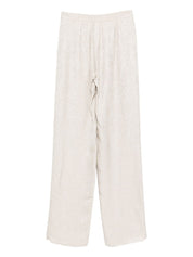 Emporio Armani Capsule PRE Trousers — Beige straight-leg trousers