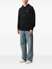 Ami Paris Ami De Coeur Cotton Hoodie — Black Topwear