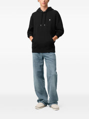 Ami Paris Ami De Coeur Cotton Hoodie — Black Topwear