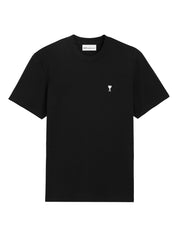 Ami Paris Black T-Shirts & Polos — New In Topwear
