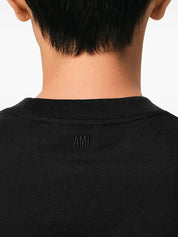 Ami Paris Black T-Shirts & Polos — New In Topwear