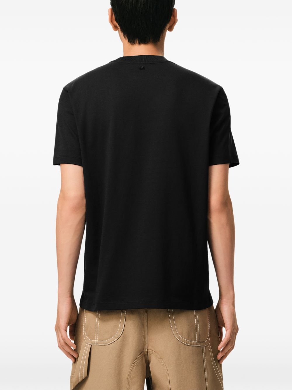 Ami Paris Black T-Shirts & Polos — New In Topwear