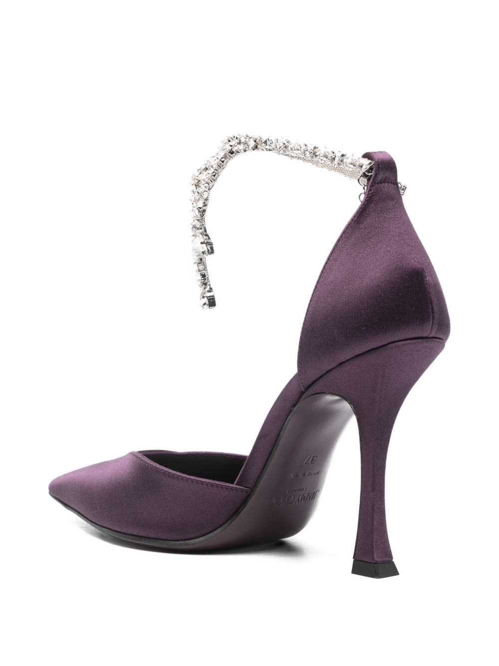 Jimmy Choo High Heel Pumps — Bordeaux Leather Stevie