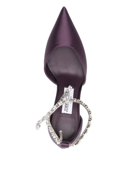 Jimmy Choo High Heel Pumps — Bordeaux Leather Stevie