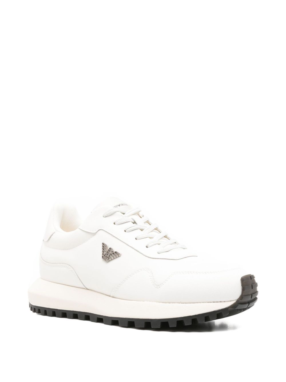 Emporio Armani Sneakers White — Men's Logo Nylon Sneaker
