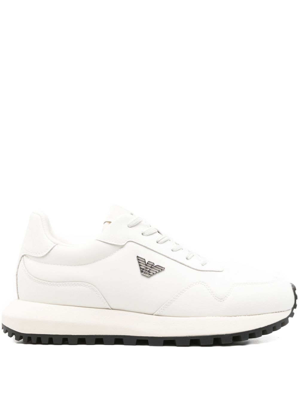 Emporio Armani Sneakers White — Men's Logo Nylon Sneaker