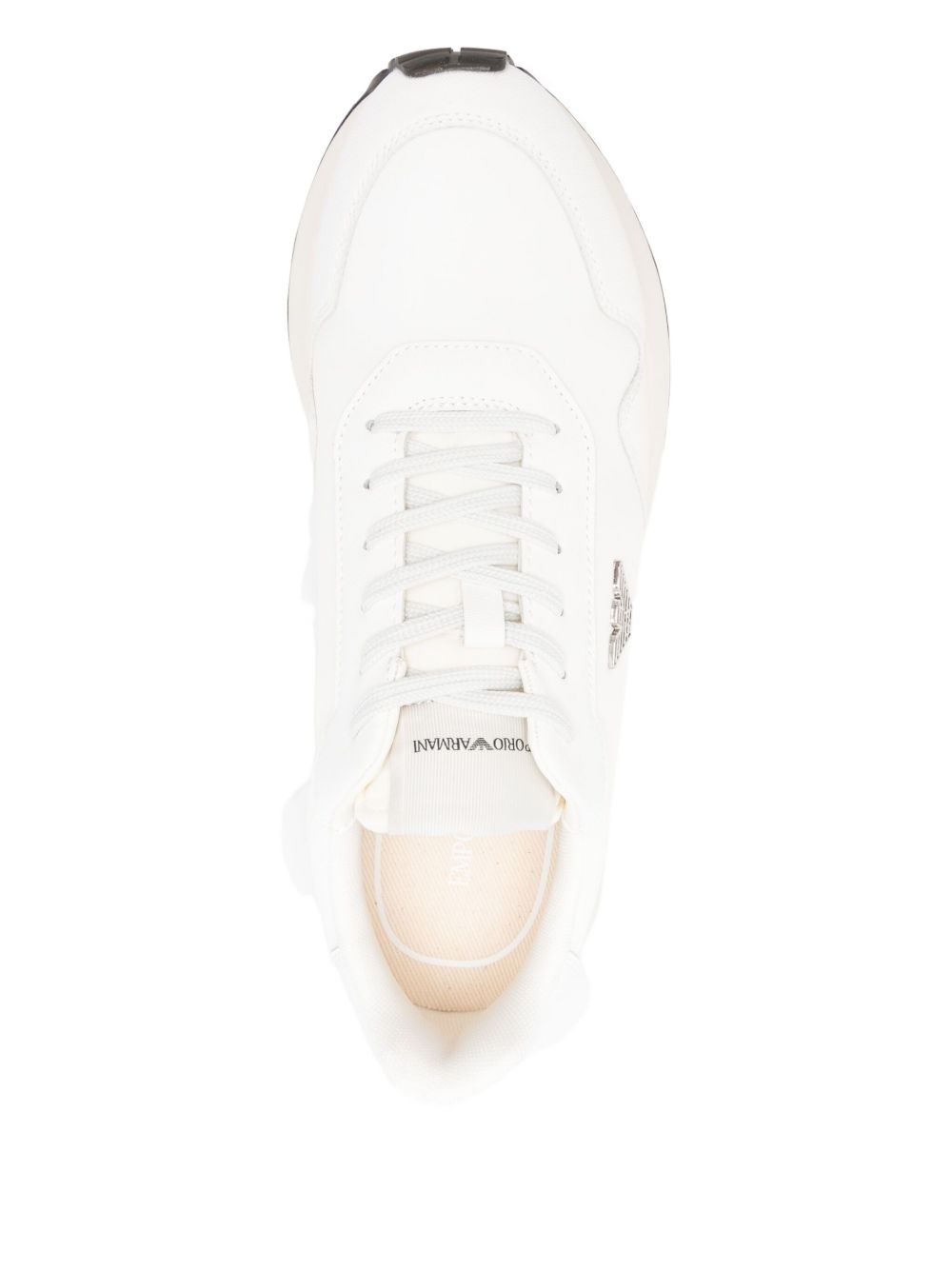 Emporio Armani Sneakers White — Men's Logo Nylon Sneaker