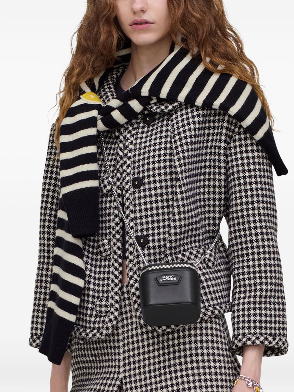 Marc Jacobs Black Mini Vanity Case — Clutch with Chain Strap