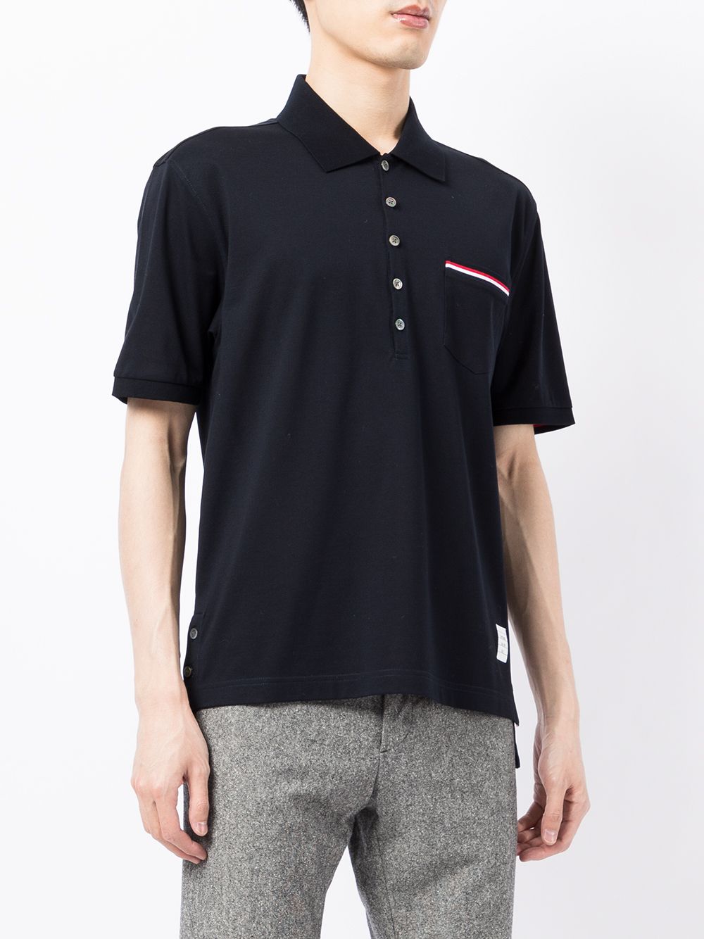 Thom Browne Blue T-Shirts & Polos — Men's Cotton Tops
