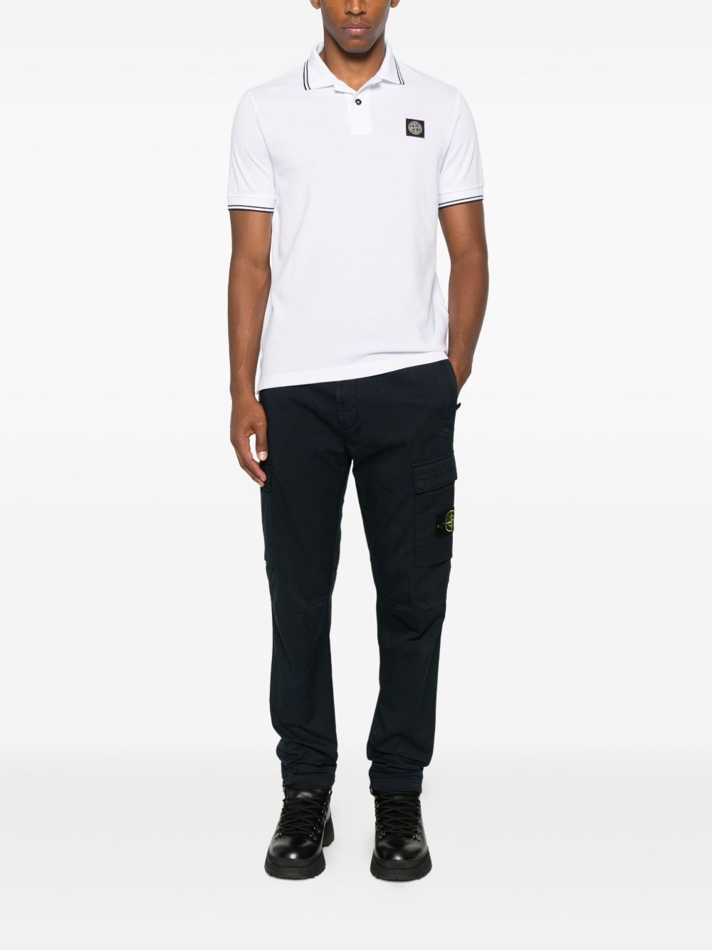 Stone Island T-shirts and Polos White