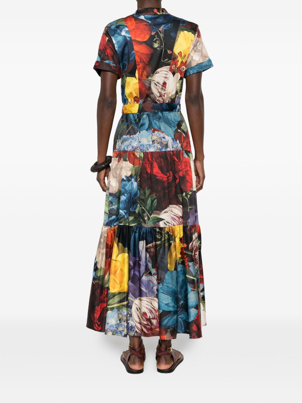 Alice + Olivia Dresses — Floral Midi Dresses, MultiColour