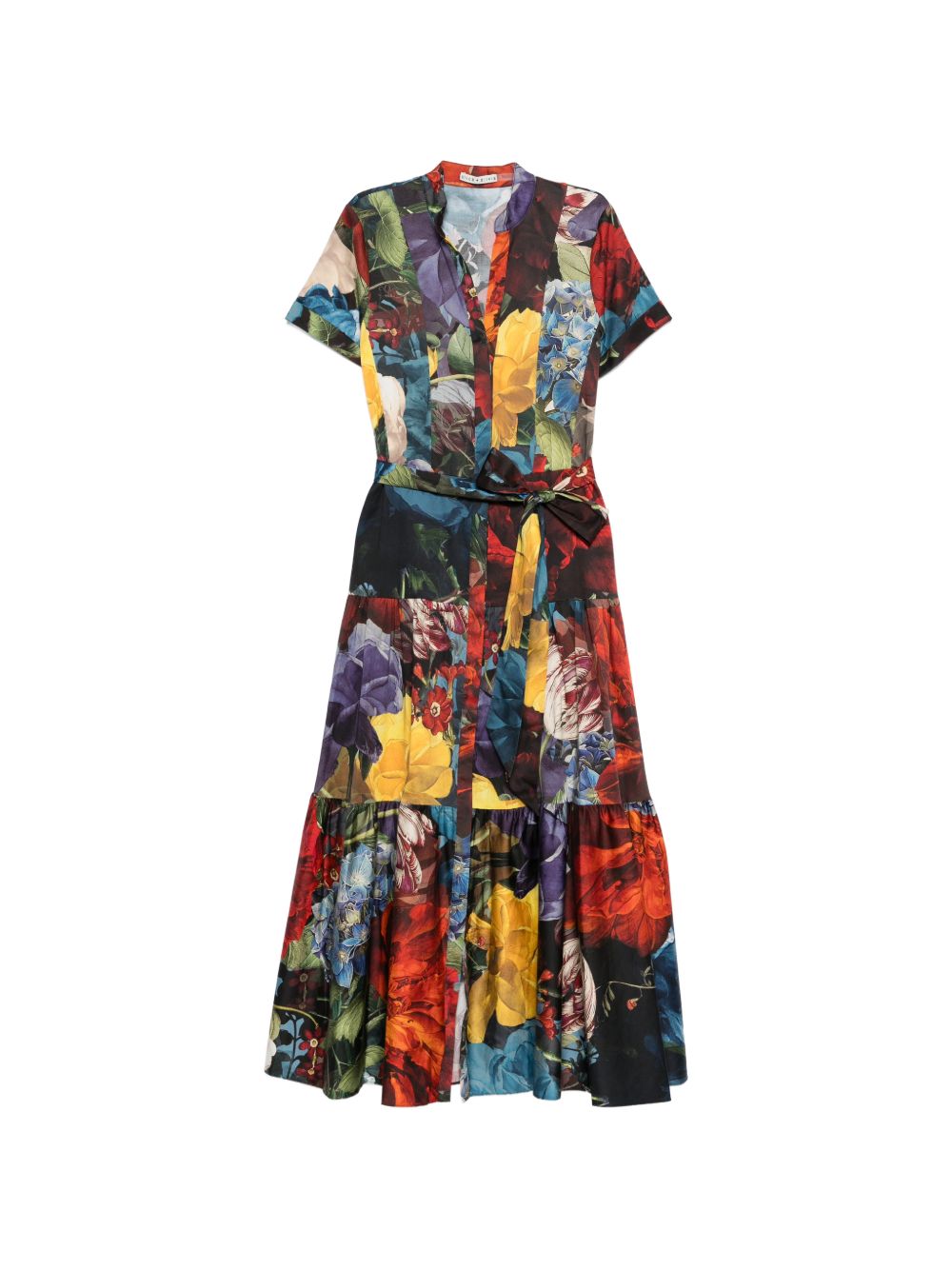 Alice + Olivia Dresses — Floral Midi Dresses, MultiColour