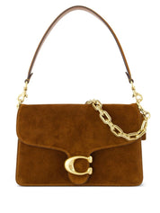 Coach Brown Shoulder Bag — Tabby Chain Suede Leather