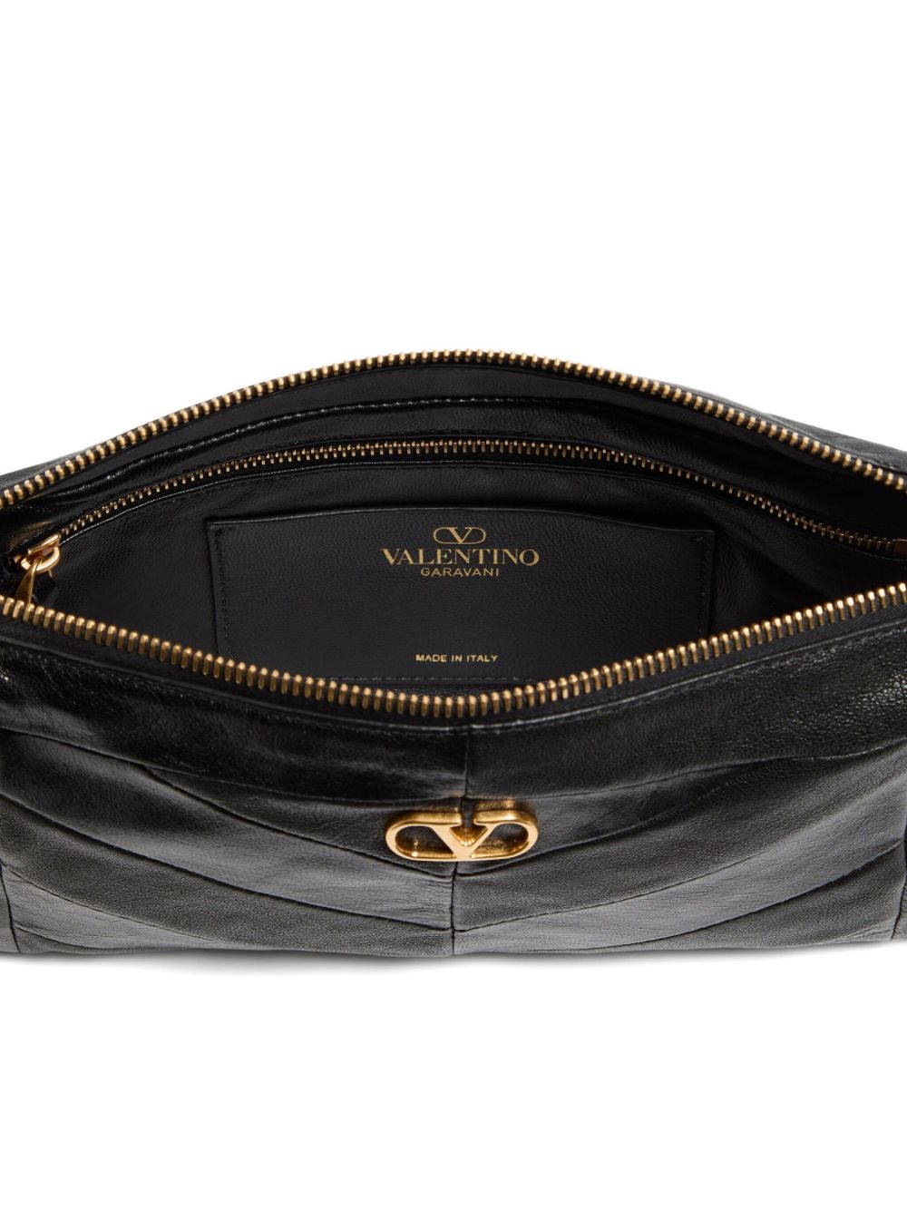 Valentino Garavani Black Shoulder Bag — Panthea Small