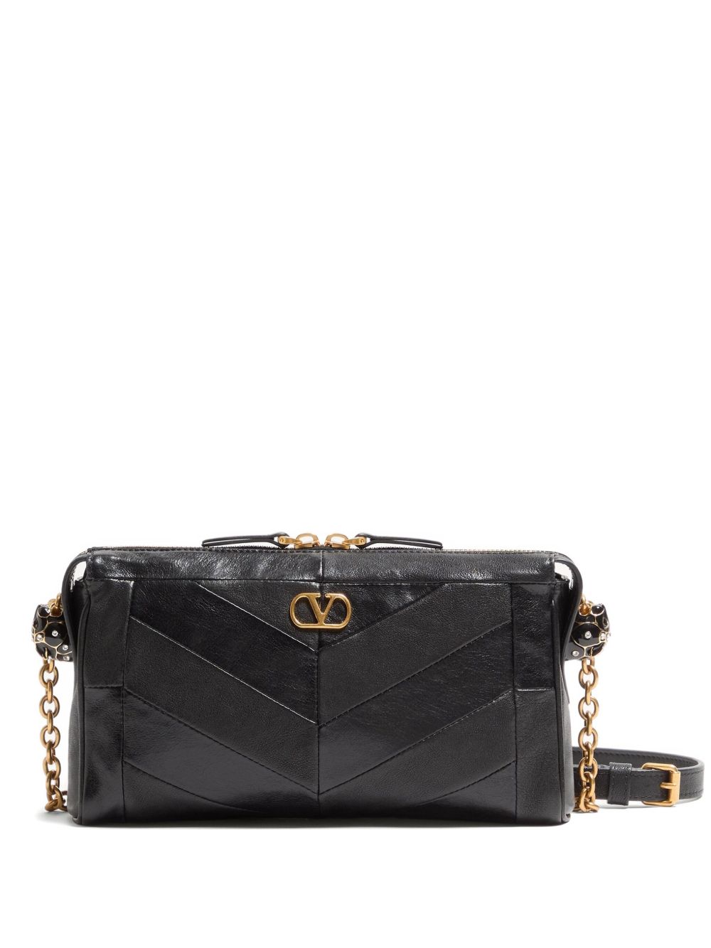 Valentino Garavani Black Shoulder Bag — Panthea Small