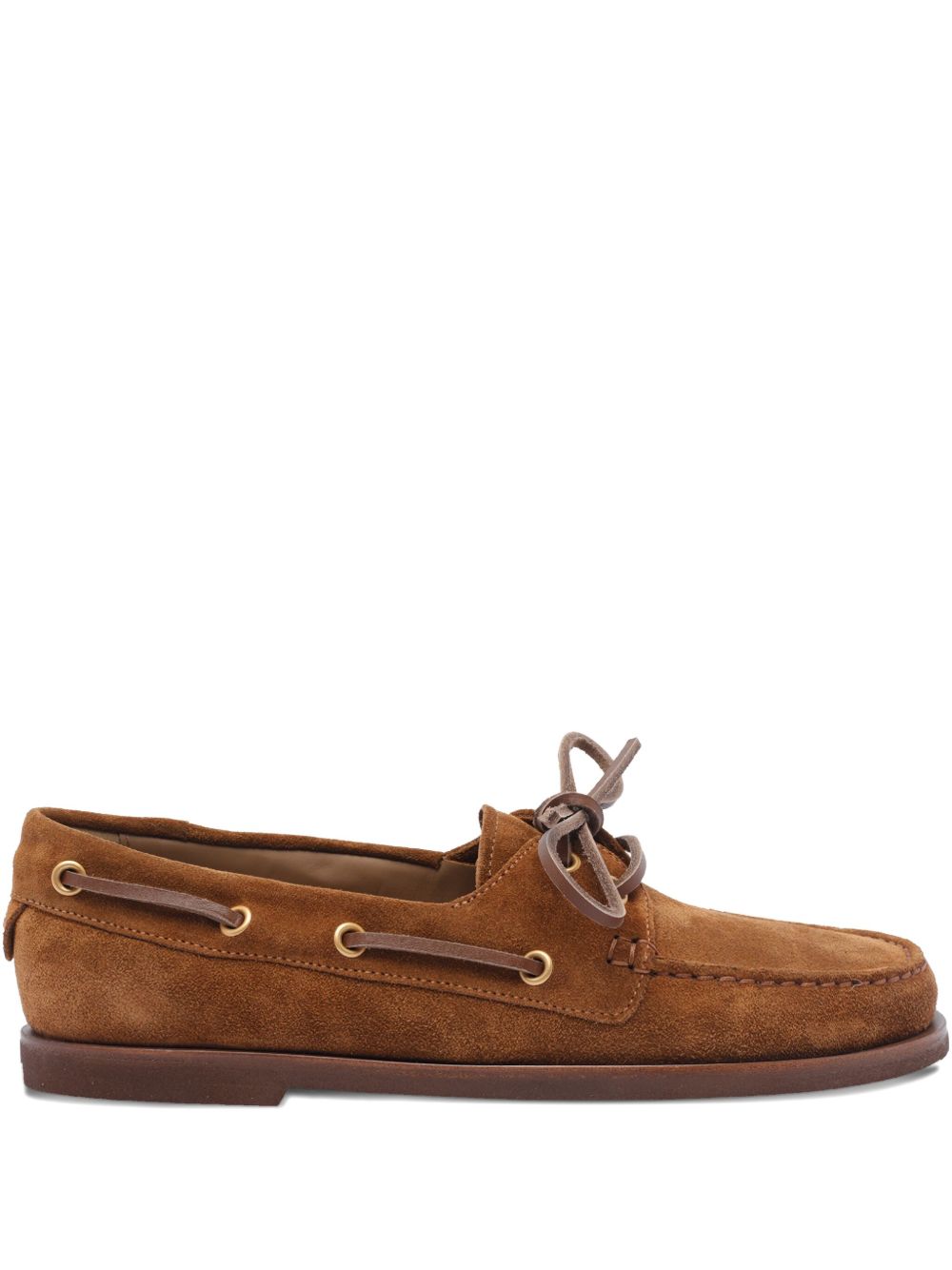 Gianvito Rossi Brown Flat Moccasins