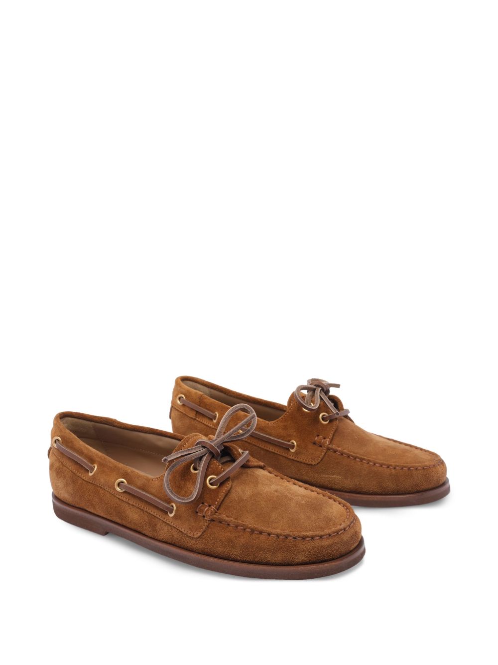 Gianvito Rossi Brown Flat Moccasins
