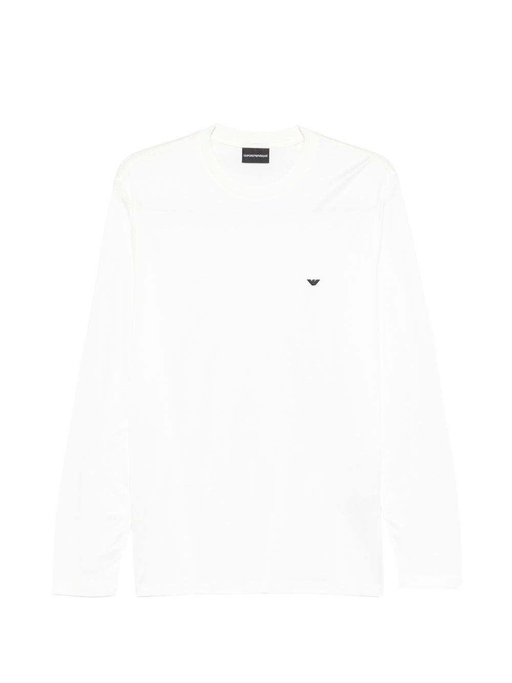 Emporio Armani White Shirt | Long‑Sleeve Allover Logo – AUMI 4
