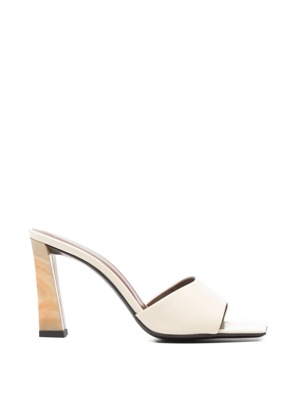 Giuseppe Zanotti Sandals Ivory — Talia Leather Mules