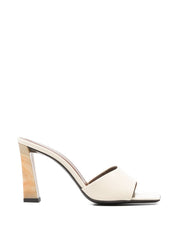 Giuseppe Zanotti Sandals Ivory — Talia Leather Mules