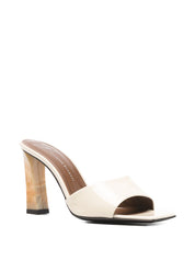 Giuseppe Zanotti Sandals Ivory — Talia Leather Mules
