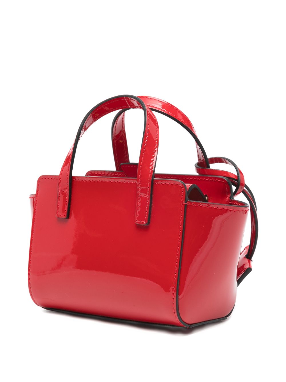 Red Leather Shopper — HIDESINS Flap XS Tote