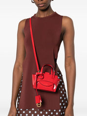 Red Leather Shopper — HIDESINS Flap XS Tote