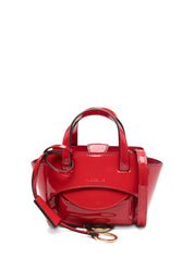 Red Leather Shopper — HIDESINS Flap XS Tote