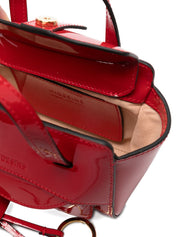 Red Leather Shopper — HIDESINS Flap XS Tote