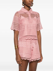 Zimmermann Top Pink — Wanderlust Crochet Polo
