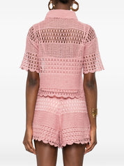 Zimmermann Top Pink — Wanderlust Crochet Polo